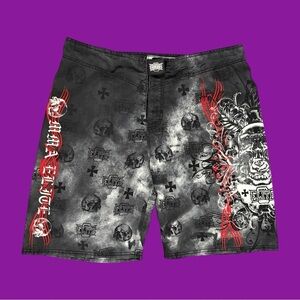 Elite MMA Skull and Cross Shorts